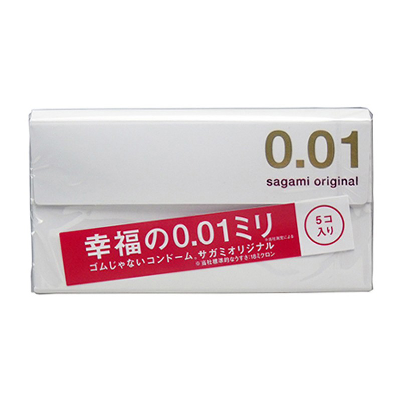 Bao cao su siêu mỏng Sagami Original 0.01 hộp 5 cái