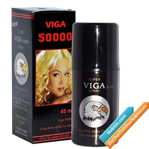 Kéo dài thời gian quan hệ Viga 50000 Delay Spray. Hàng chính hãng 100%, có tem chống giả 7 màu.